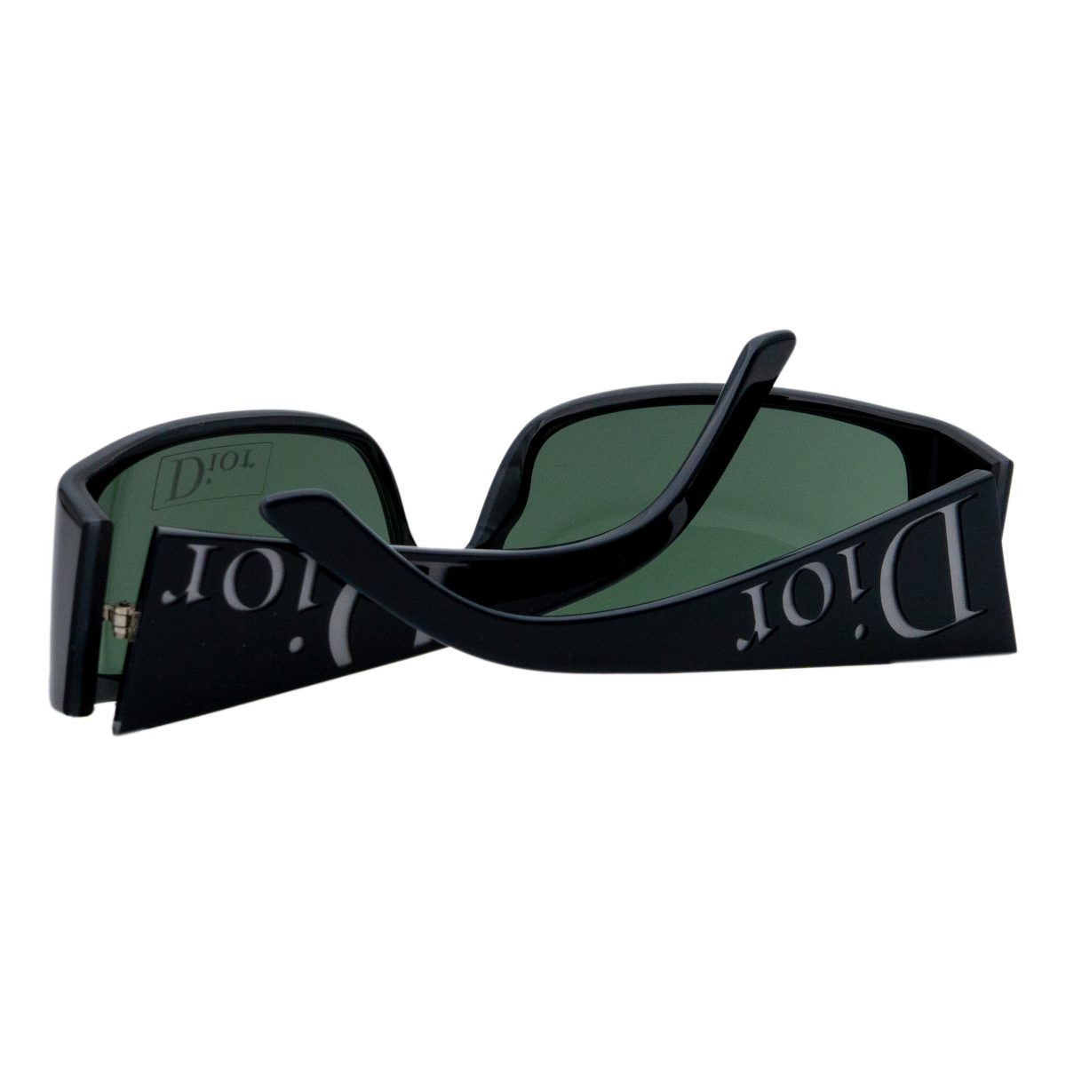 Vintage Dior Your Dior 2 Black Rectangular Logo Sunglasses — photo 8