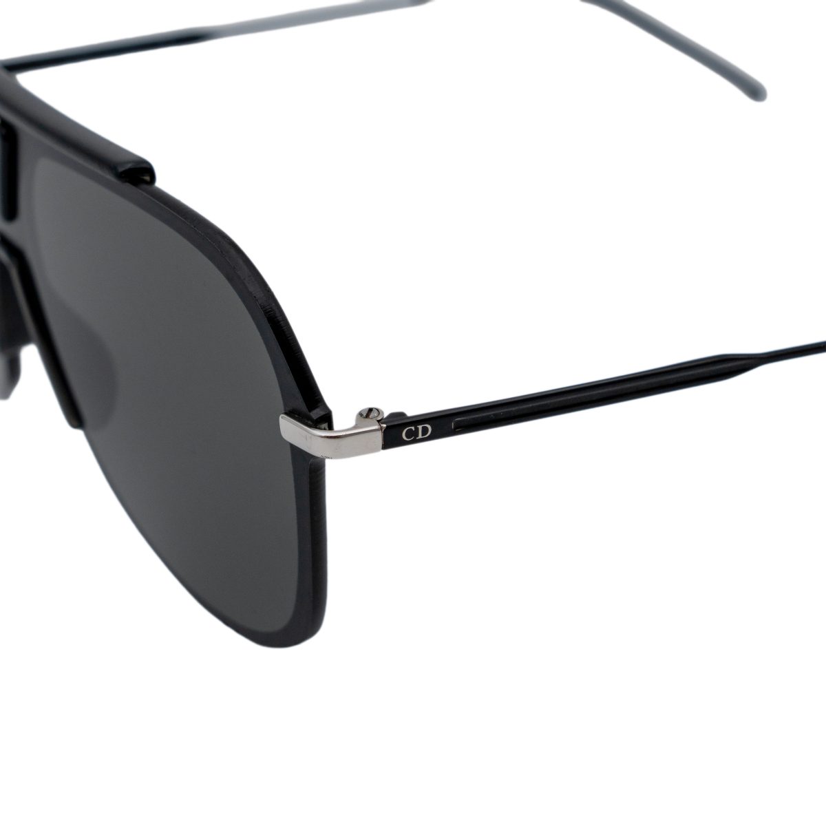 Dior Homme 0224S Black Metal CD Logo Aviator Sunglasses — photo 4