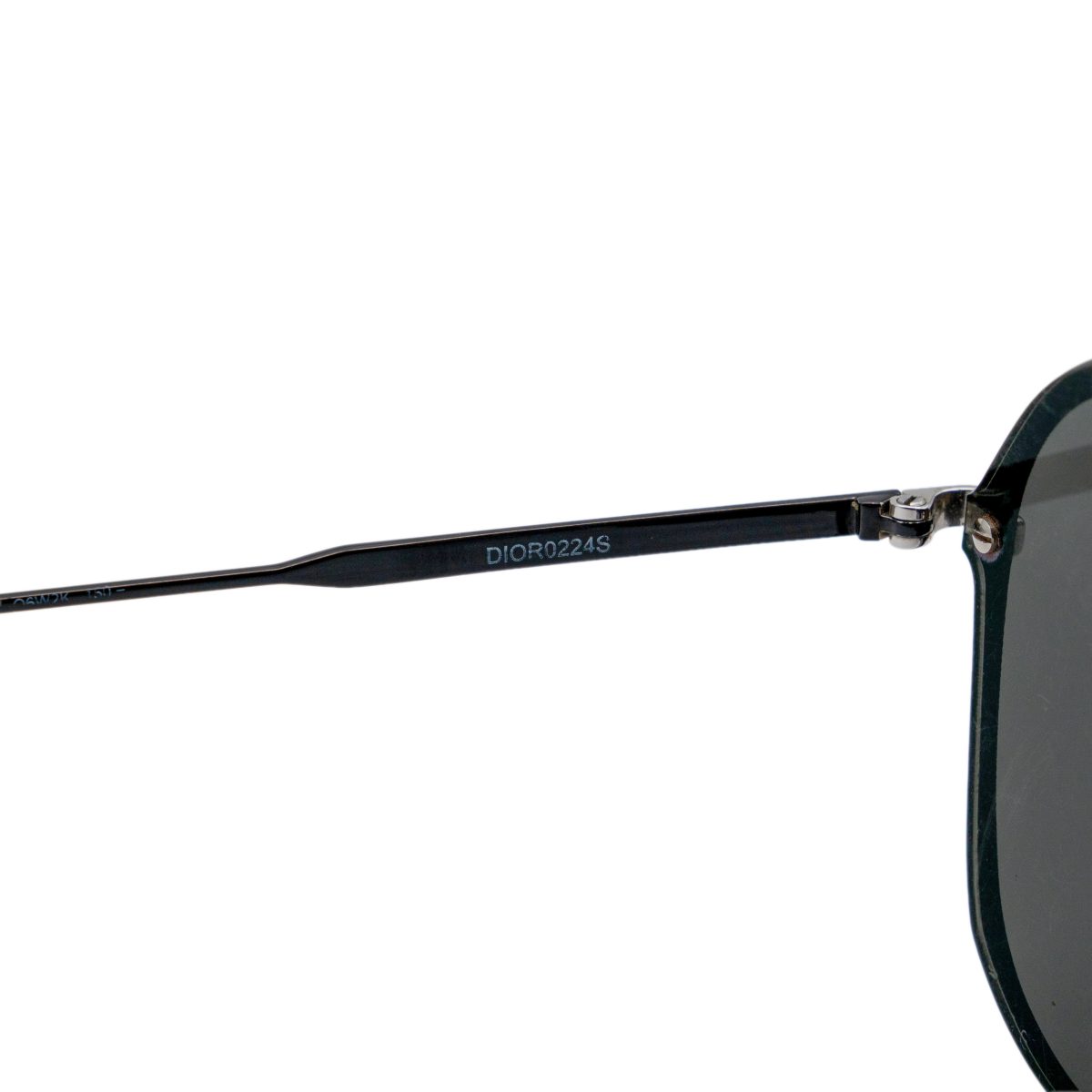 Dior Homme 0224S Black Metal CD Logo Aviator Sunglasses — photo 6