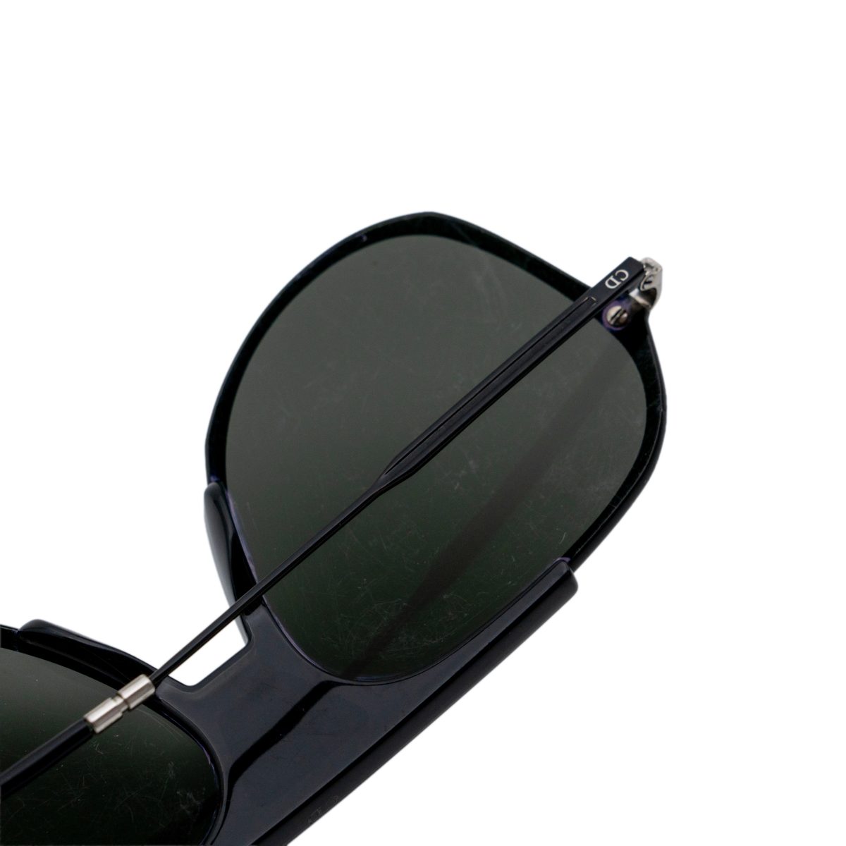 Dior Homme 0224S Black Metal CD Logo Aviator Sunglasses — photo 9