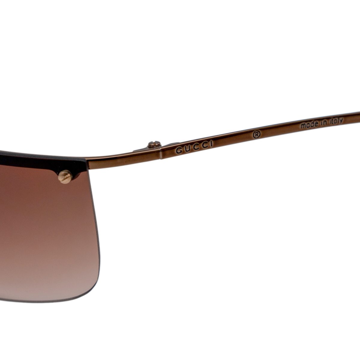 Vintage Gucci GG 2653 Tom Ford Era Brown Logo Sunglasses — photo 4