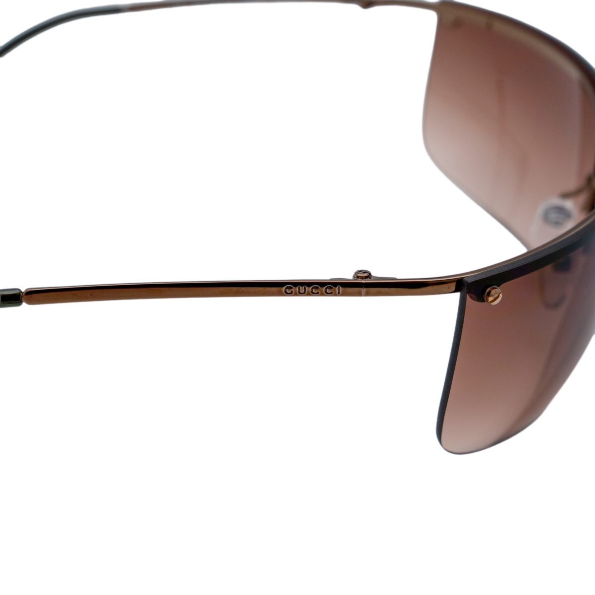 Vintage Gucci GG 2653 Tom Ford Era Brown Logo Sunglasses — photo 5