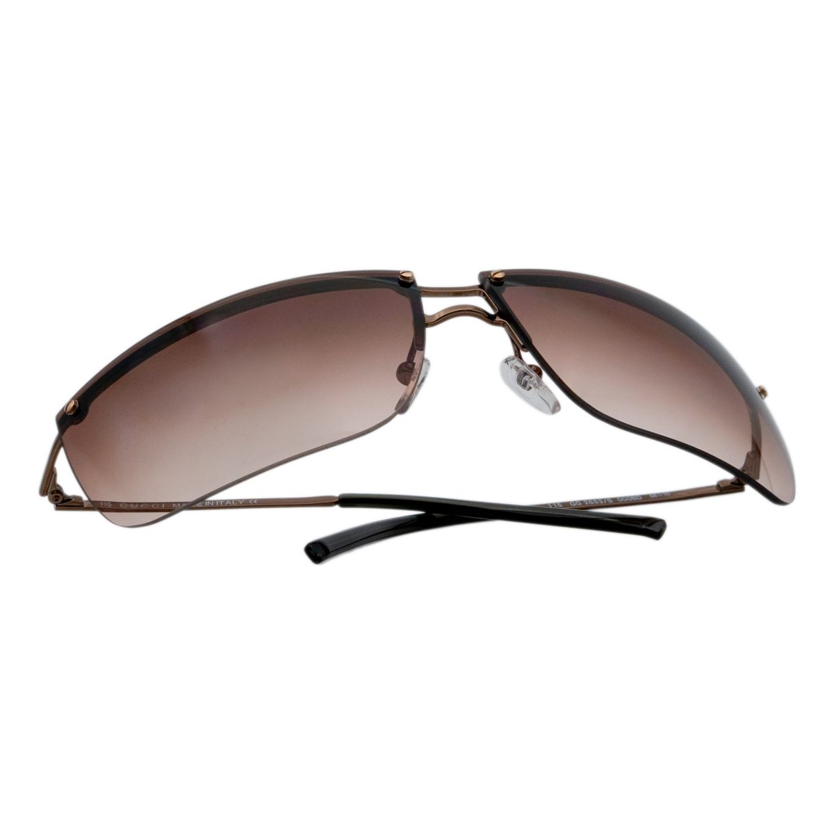 Vintage Gucci GG 2653 Tom Ford Era Brown Logo Sunglasses — photo 8