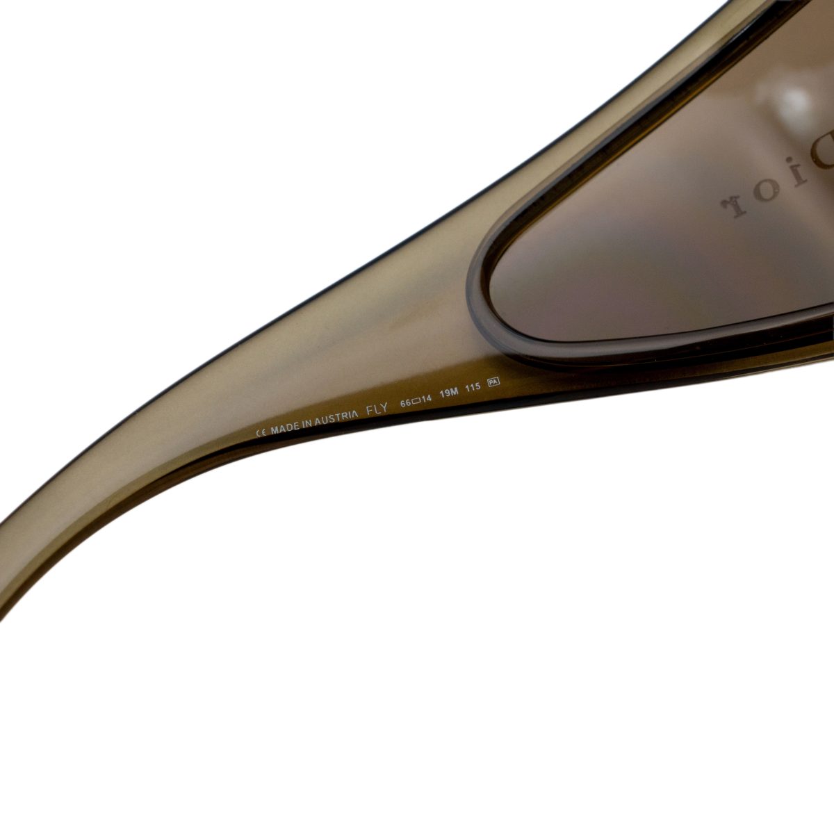Vintage Dior Fly Brown Tinted Wraparound Logo Sunglasses — photo 7