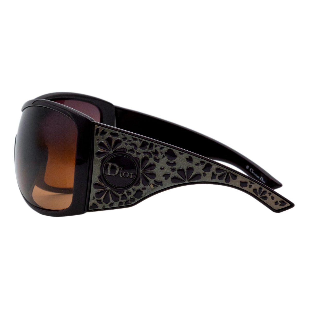 Dior Cherry Tree Brown Shield Mask Floral Logo Sunglasses — photo 3