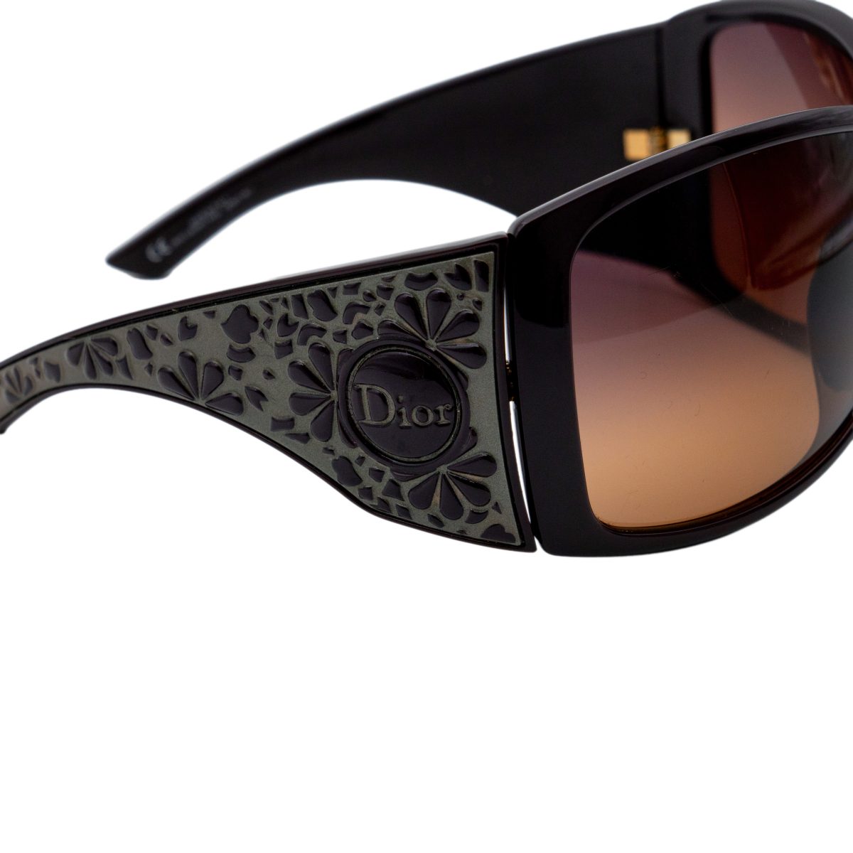Dior Cherry Tree Brown Shield Mask Floral Logo Sunglasses — photo 5
