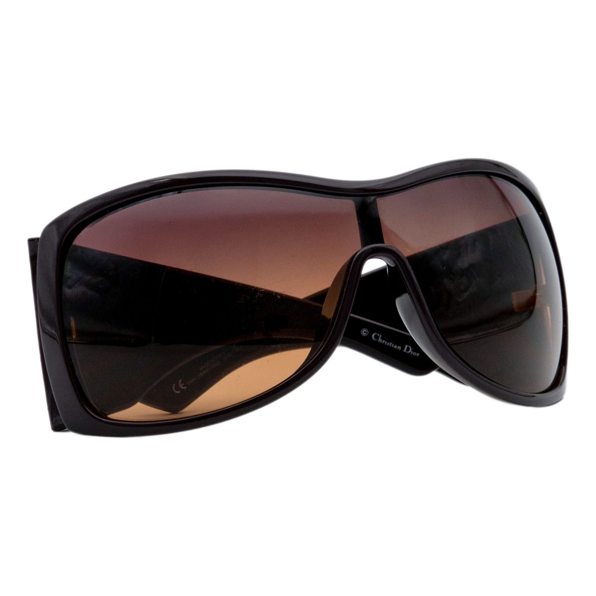 Dior Cherry Tree Brown Shield Mask Floral Logo Sunglasses — photo 8