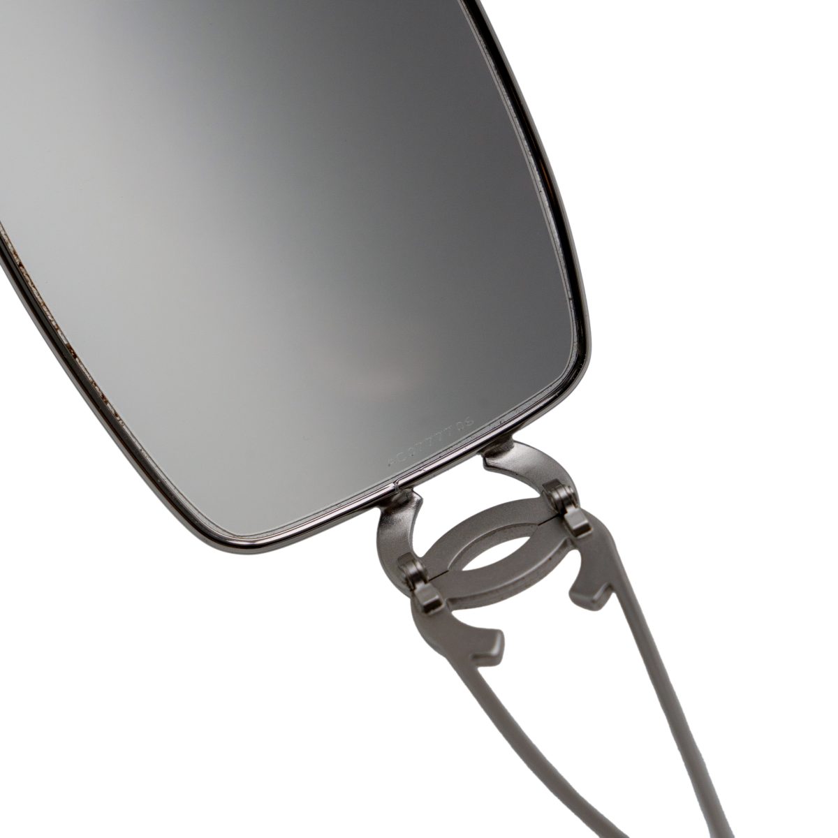 Chanel 4072 Silver Gradient Shield Crystal Logo Sunglasses — photo 6