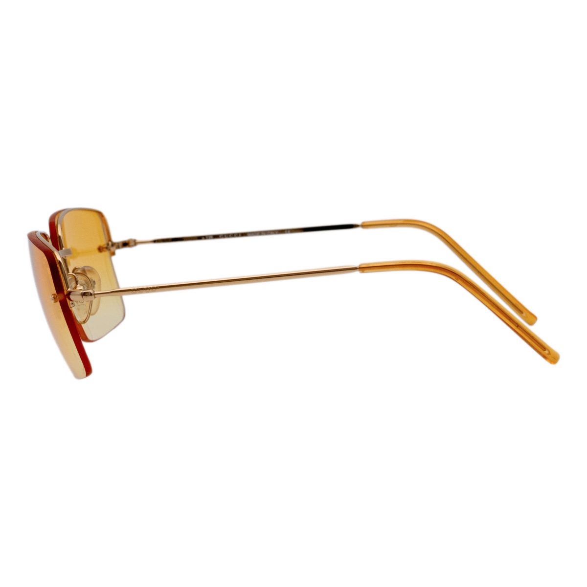 Gucci GG 1653 Gold Gradient Half Rimless Logo Sunglasses — photo 3