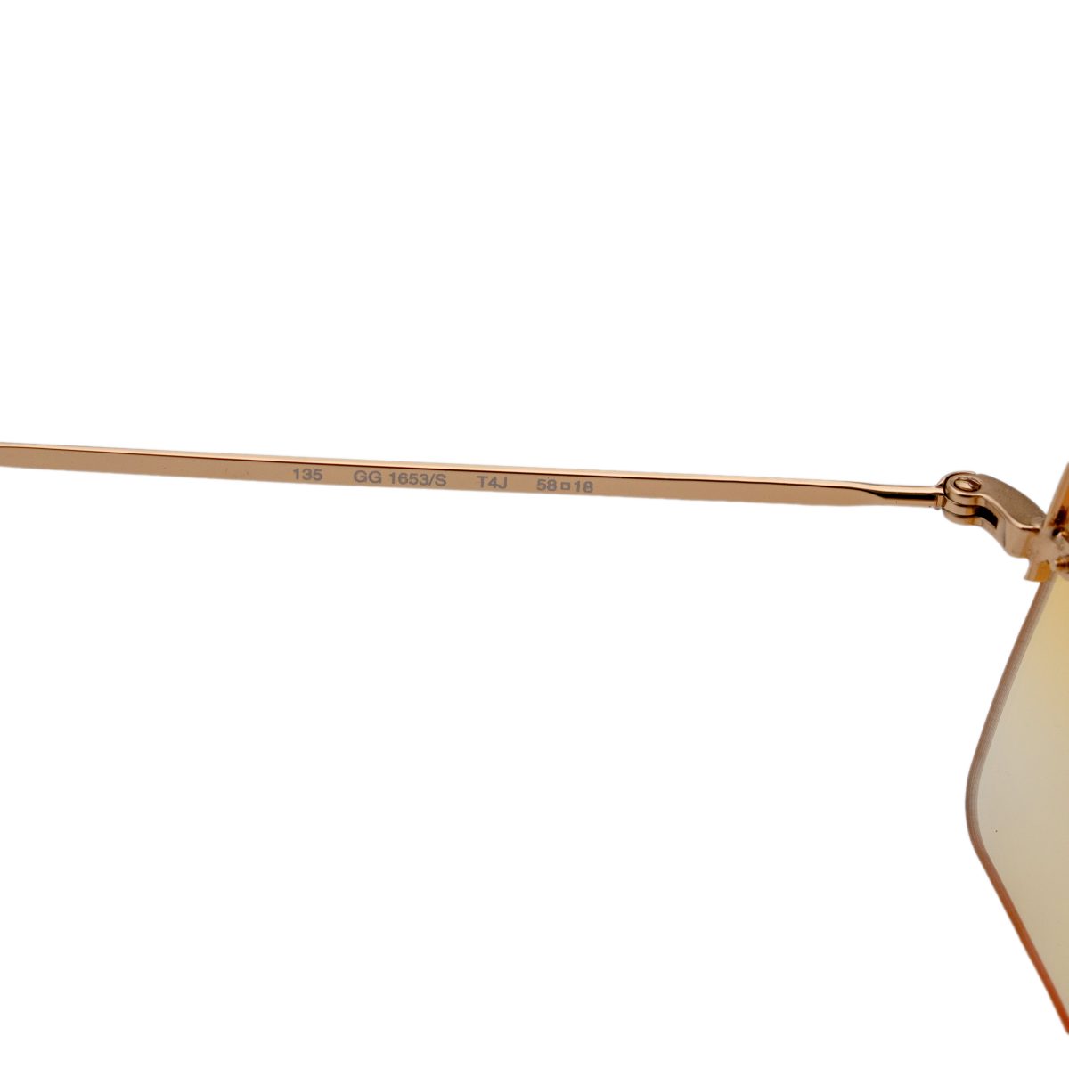 Gucci GG 1653 Gold Gradient Half Rimless Logo Sunglasses — photo 7