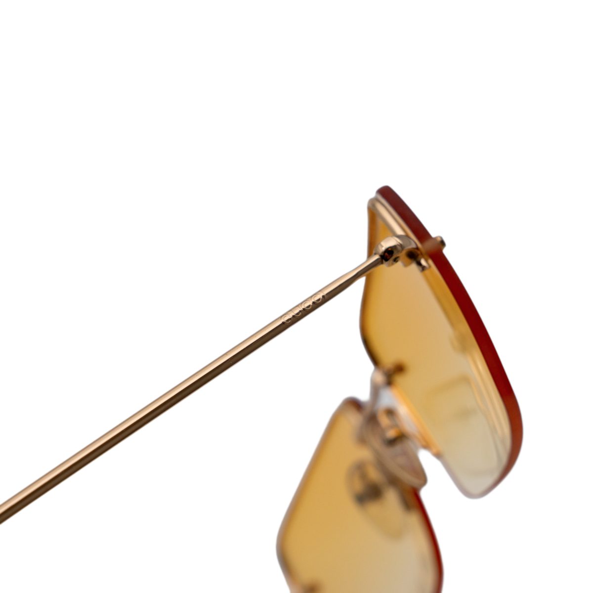 Gucci GG 1653 Gold Gradient Half Rimless Logo Sunglasses — photo 5