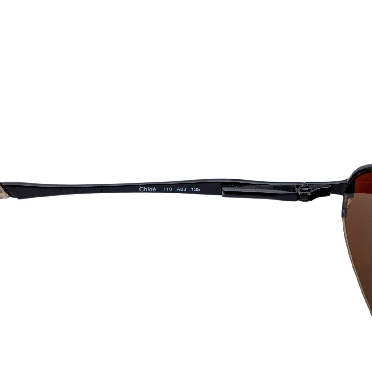 Vintage Chloe A83 Half Rimless Oval Green Mirror Sunglasses — photo 6