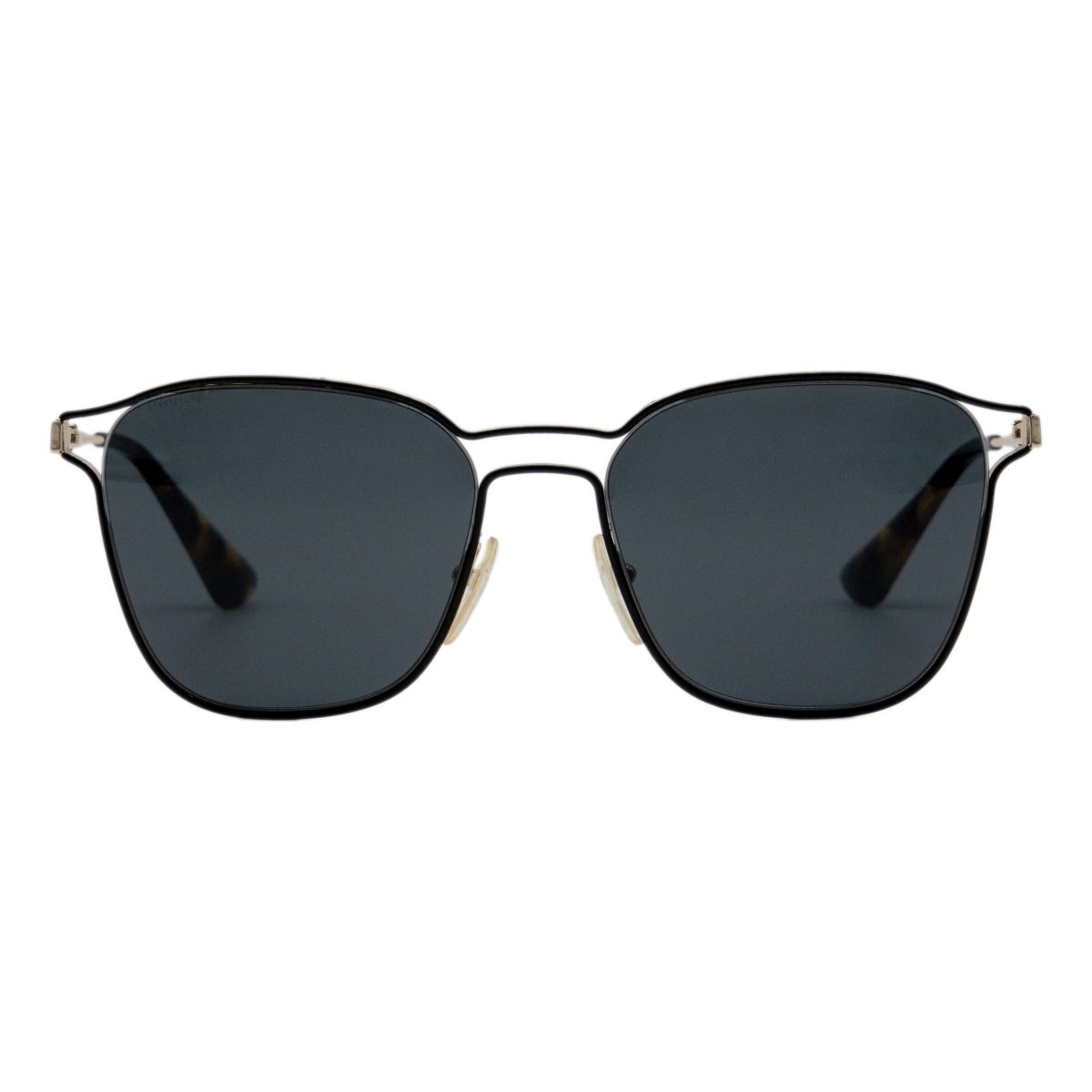 Prada SPR 54T Gold Metal Square Tinted Lens Logo Sunglasses — photo 2
