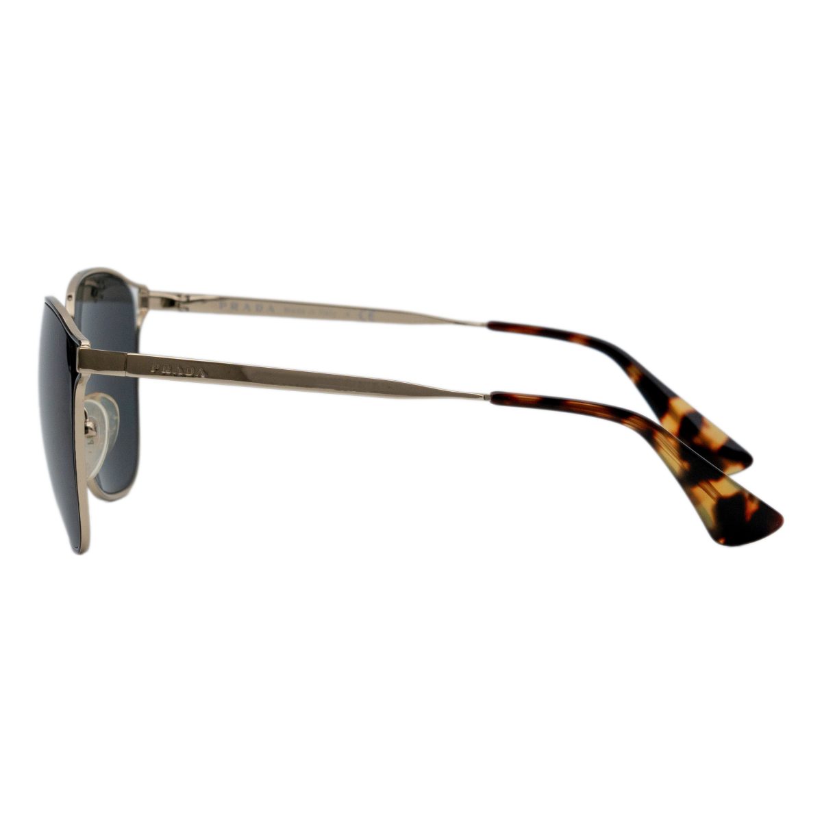 Prada SPR 54T Gold Metal Square Tinted Lens Logo Sunglasses — photo 3
