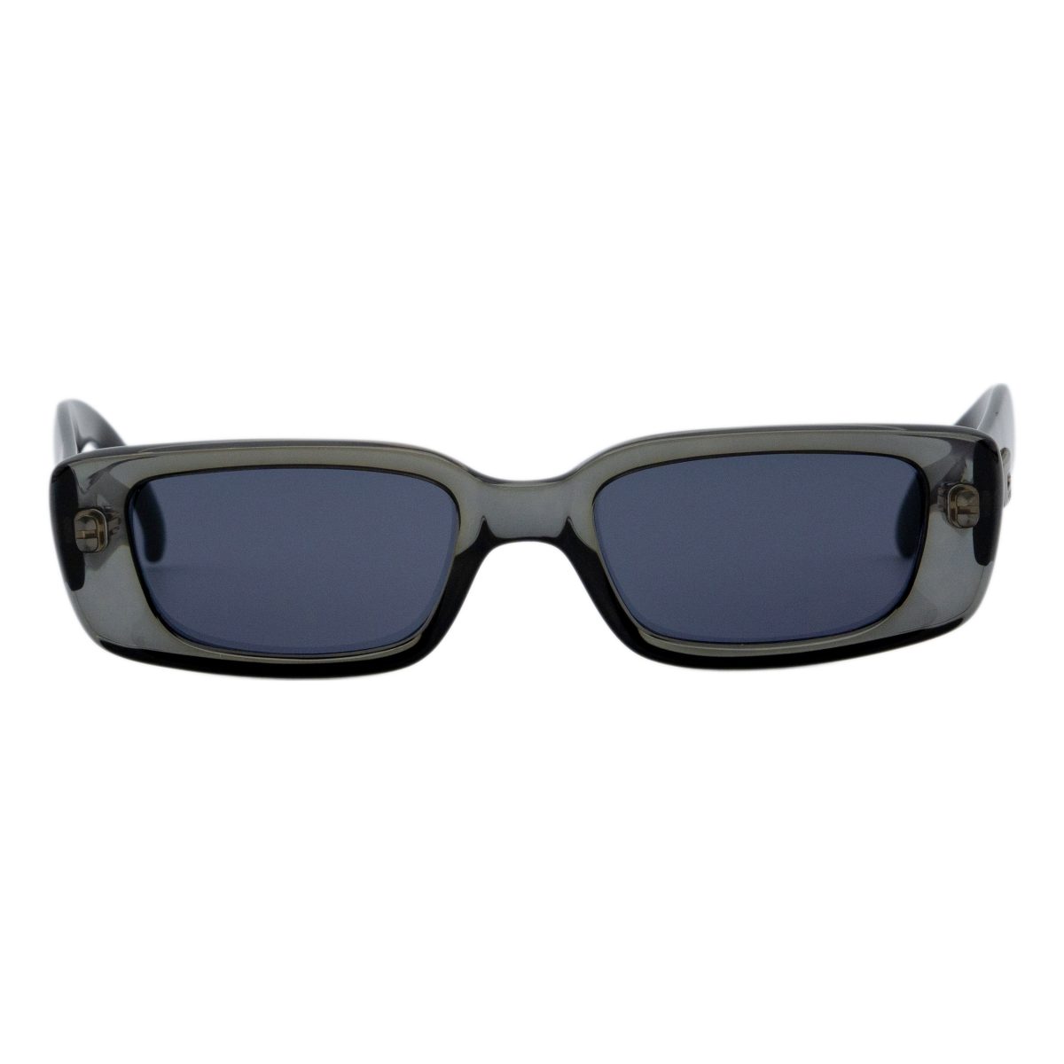 Vintage Gucci 2409 Gray Black Rectangular Logo Sunglasses — photo 2