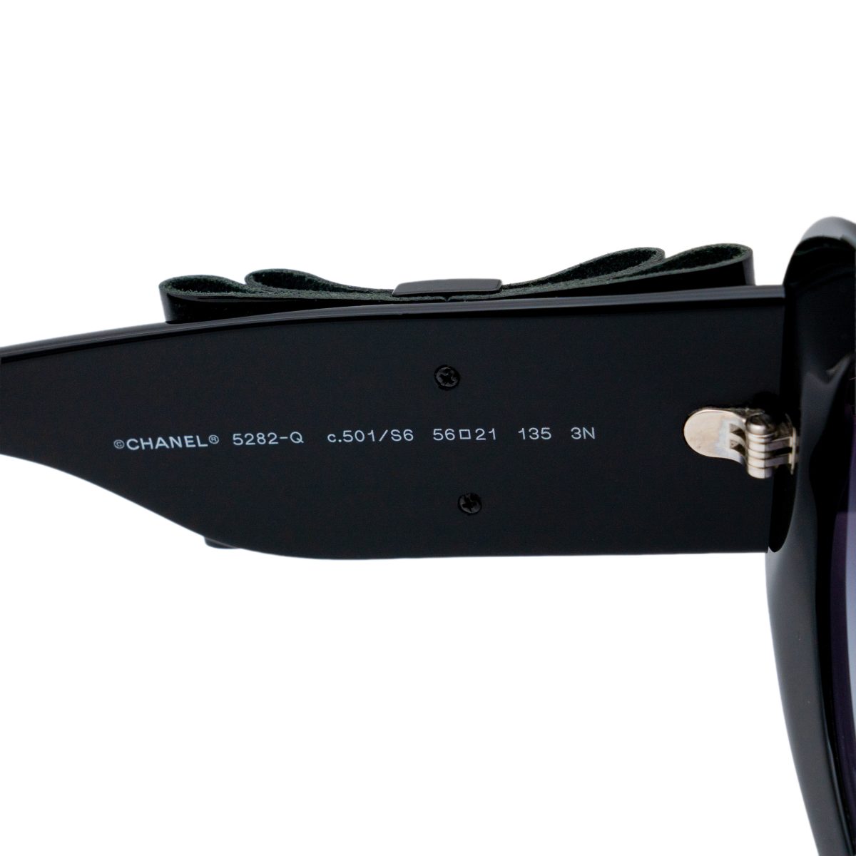 Chanel 5282 Black Round Gradient CC Logo Womens Sunglasses — photo 9