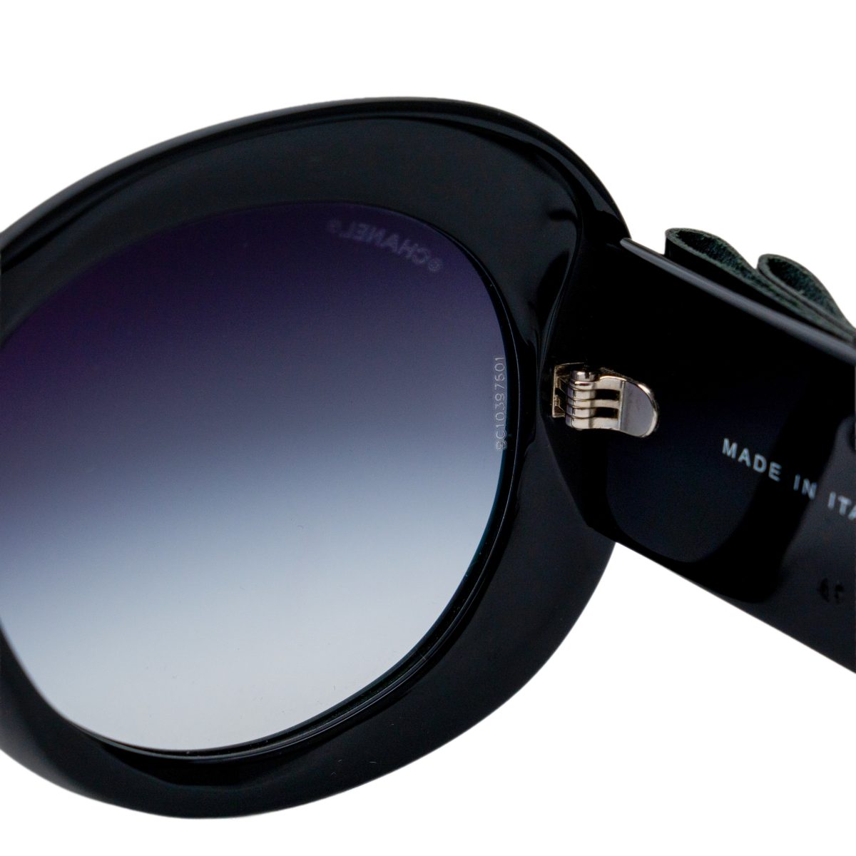 Chanel 5282 Black Round Gradient CC Logo Womens Sunglasses — photo 7