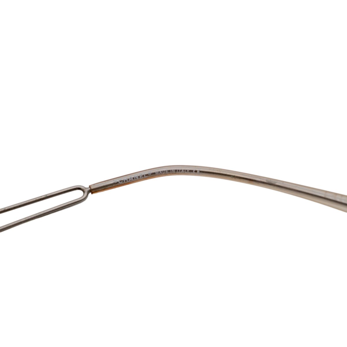 Chanel 4051 Iridescent Rimless Crystal Logo Y2K Sunglasses — photo 8
