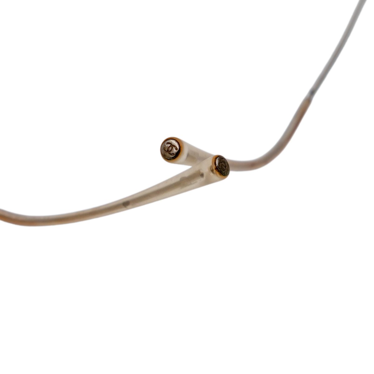 Chanel 4051 Iridescent Rimless Crystal Logo Y2K Sunglasses — photo 11