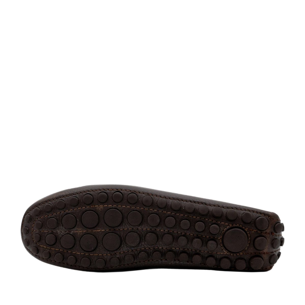 Louis Vuitton Mens Brown Leather Tassel Driver Shoes Loafers — photo 5