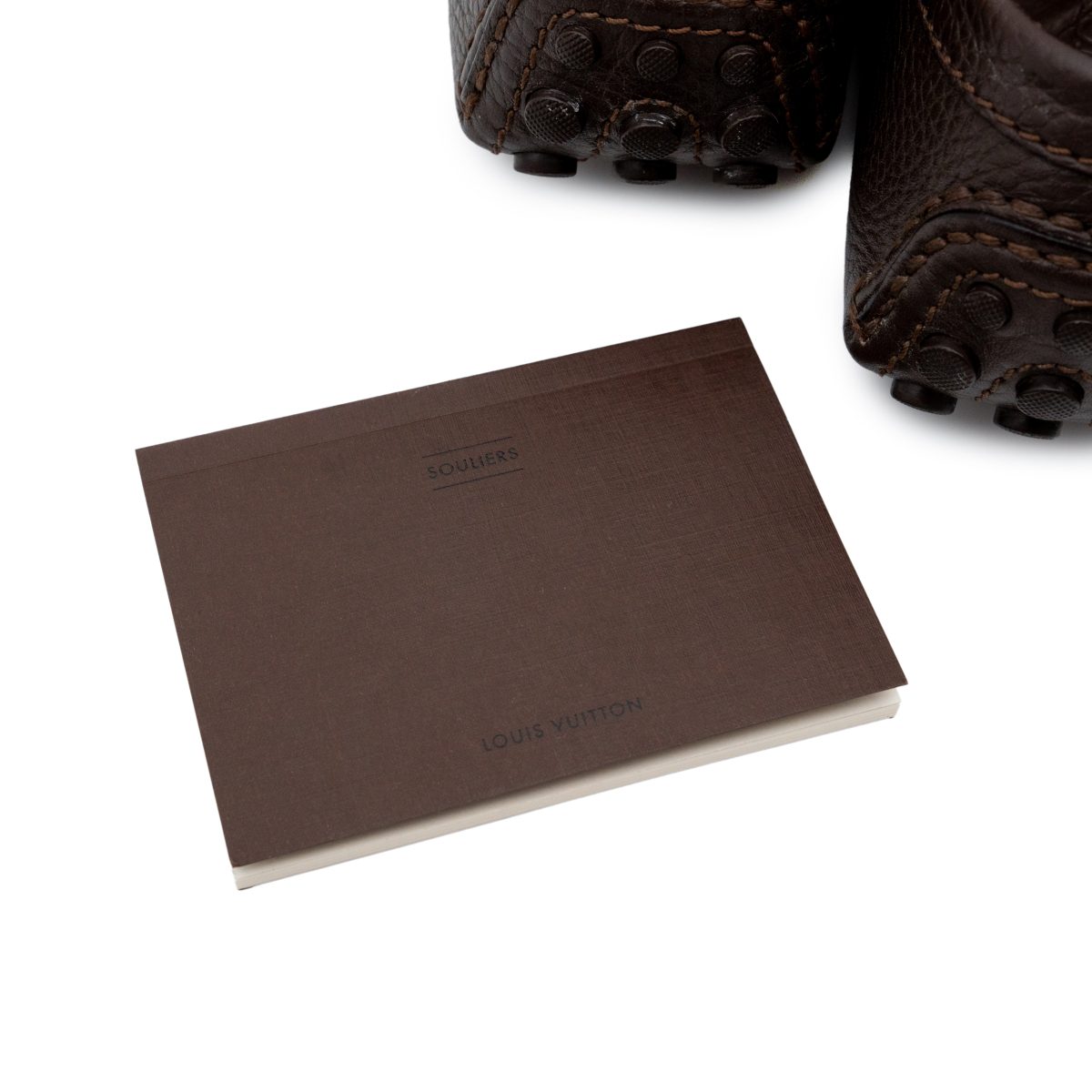 Louis Vuitton Mens Brown Leather Tassel Driver Shoes Loafers — photo 11