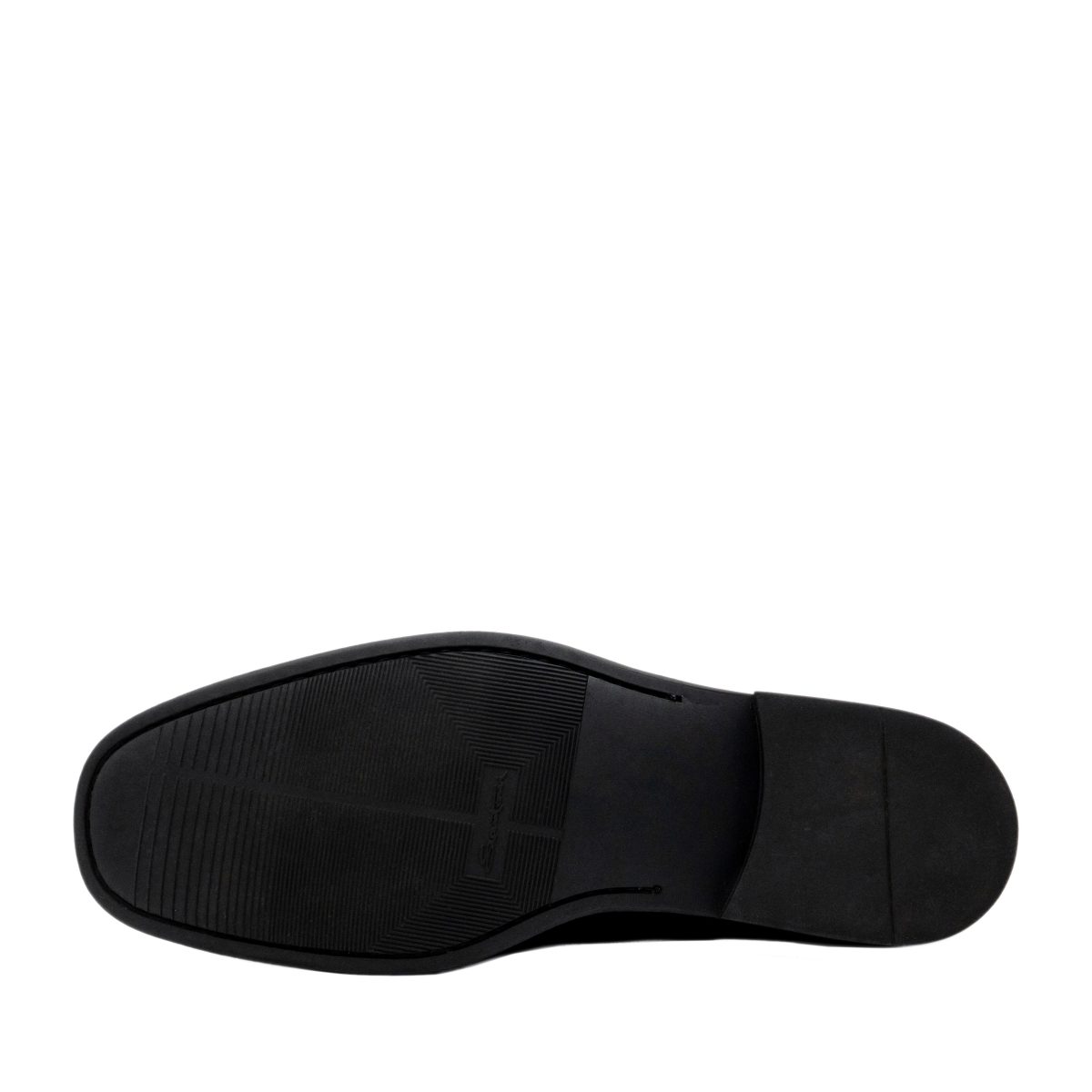 Santoni Mens Black Leather Brogue Cap Toe Derby Dress Shoes — photo 5