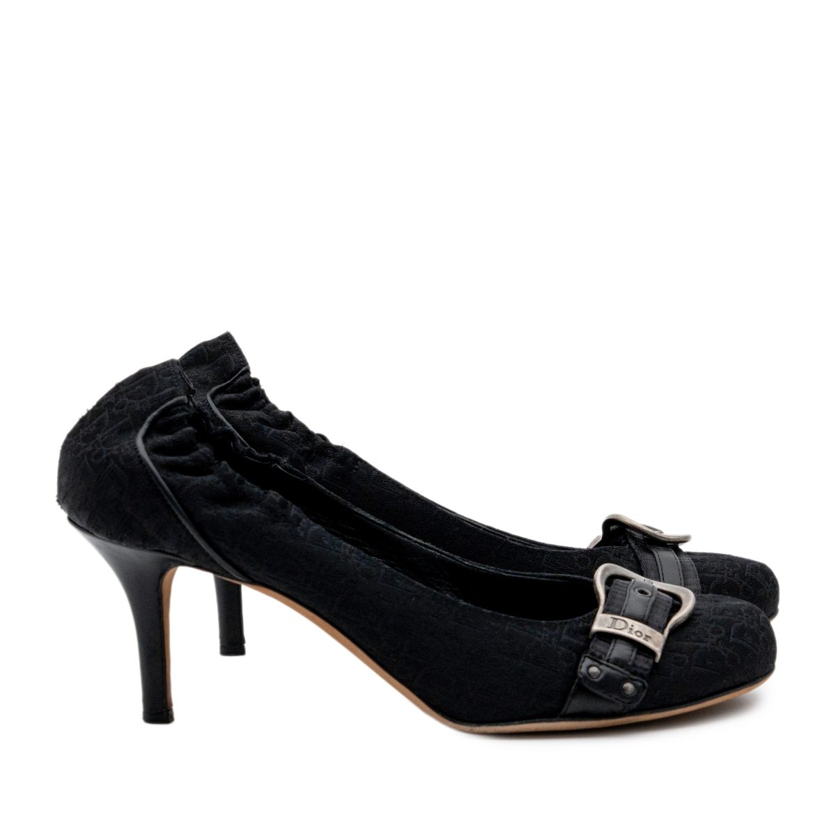 Dior Galliano Era Black Oblique Monogram Logo Pumps Heels — photo 3