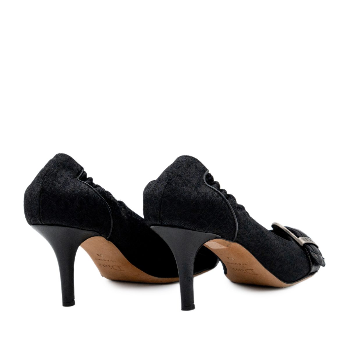 Dior Galliano Era Black Oblique Monogram Logo Pumps Heels — photo 4