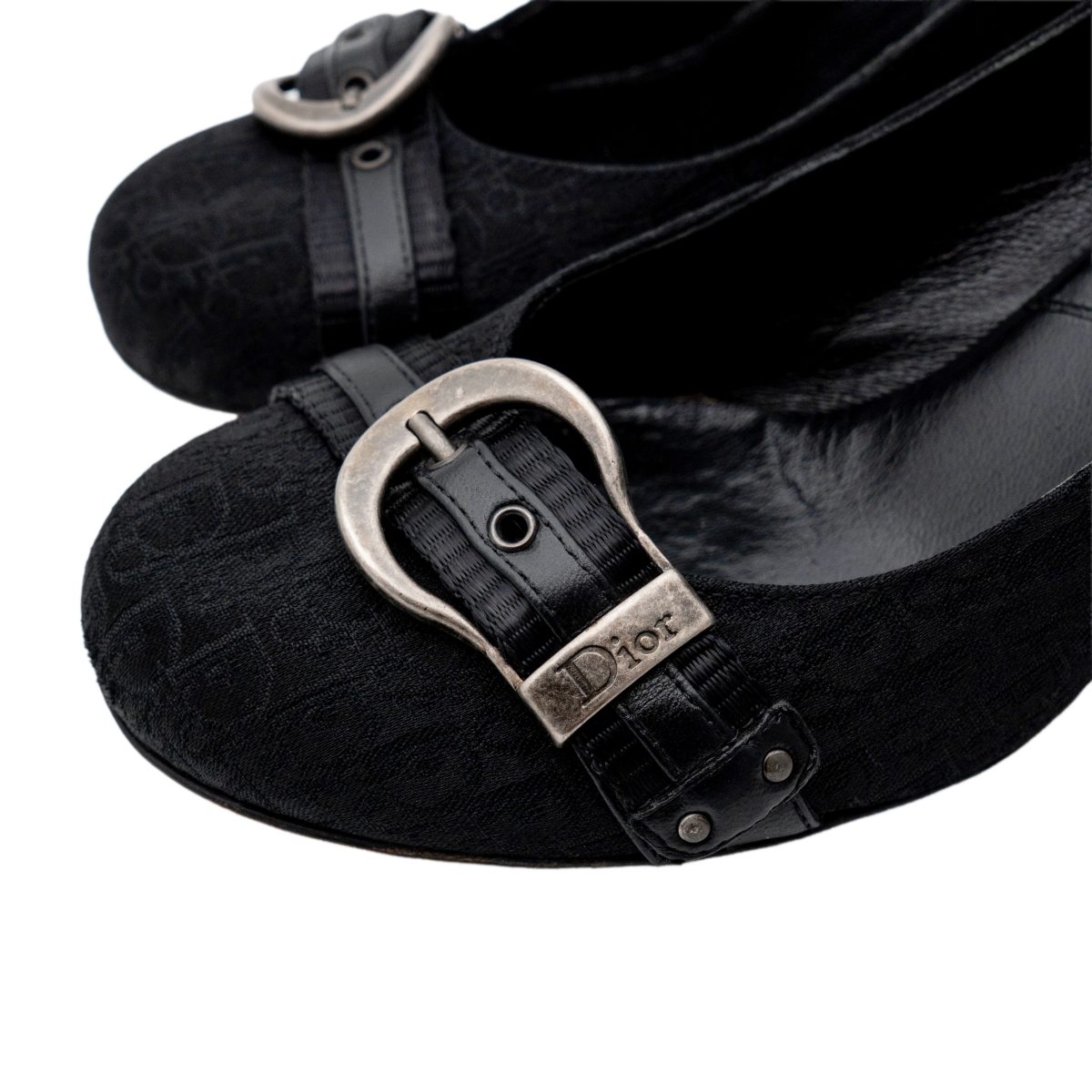Dior Galliano Era Black Oblique Monogram Logo Pumps Heels — photo 7