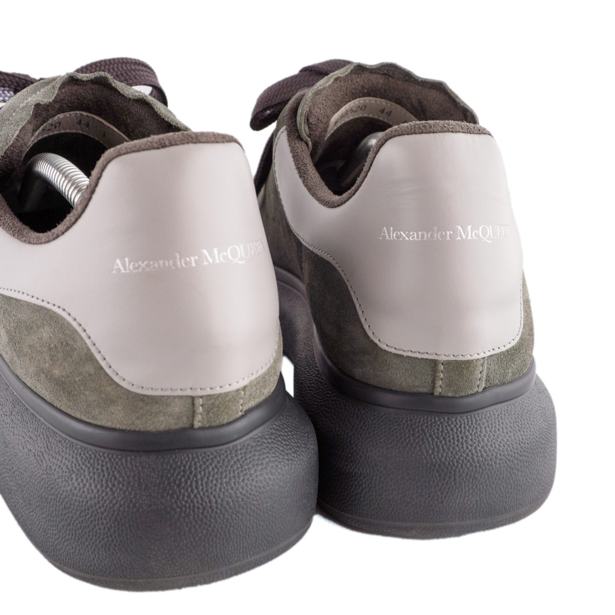 Alexander Mcqueen Grey Logo Embossed Oversized Sneakers — photo 9
