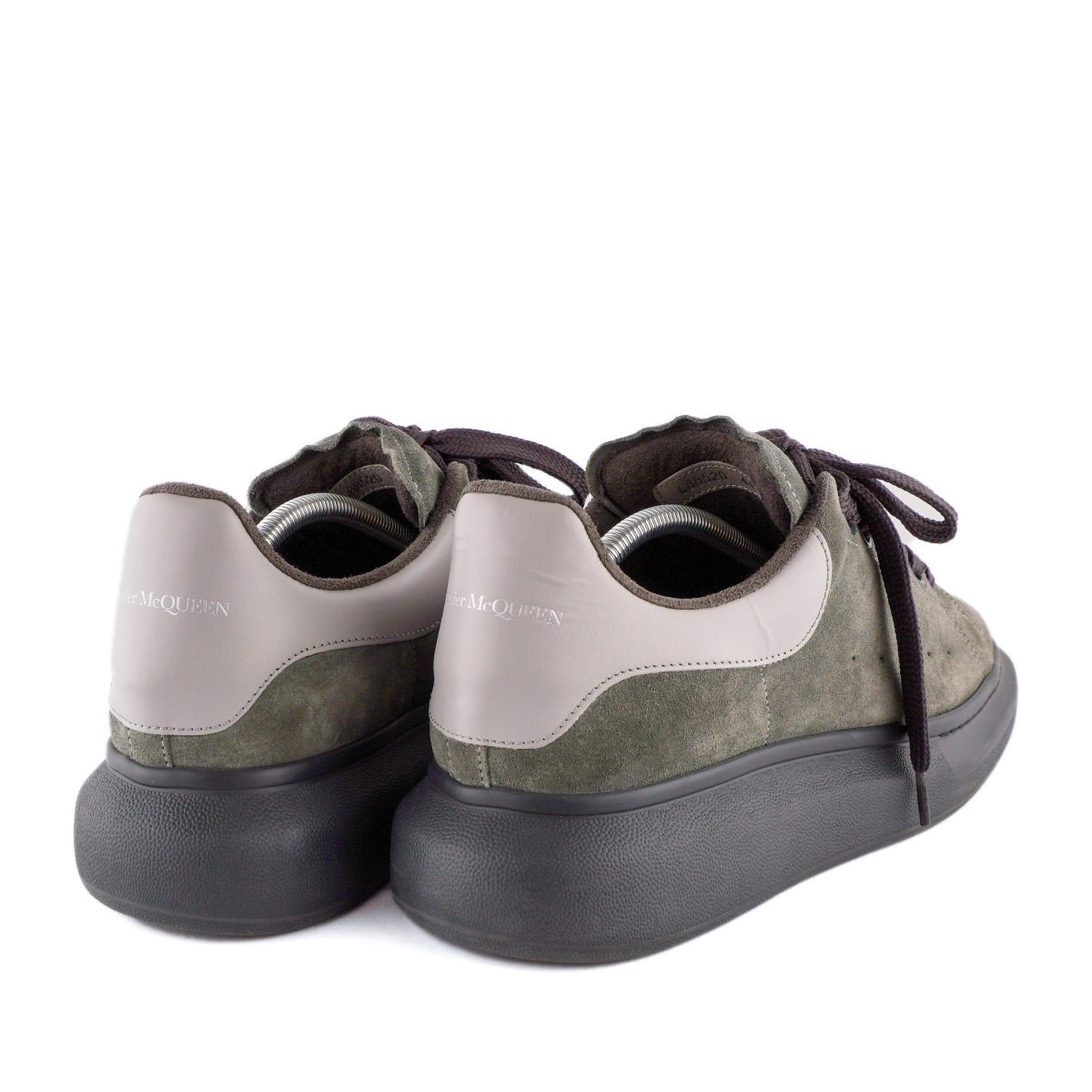 Alexander Mcqueen Grey Logo Embossed Oversized Sneakers — photo 7