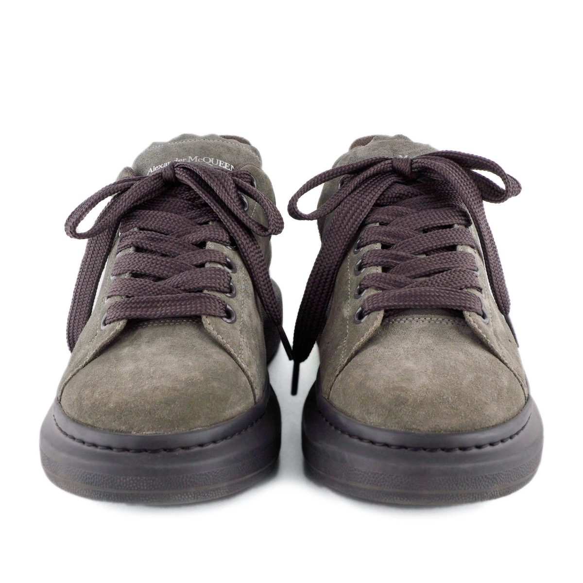 Alexander Mcqueen Grey Logo Embossed Oversized Sneakers — photo 2