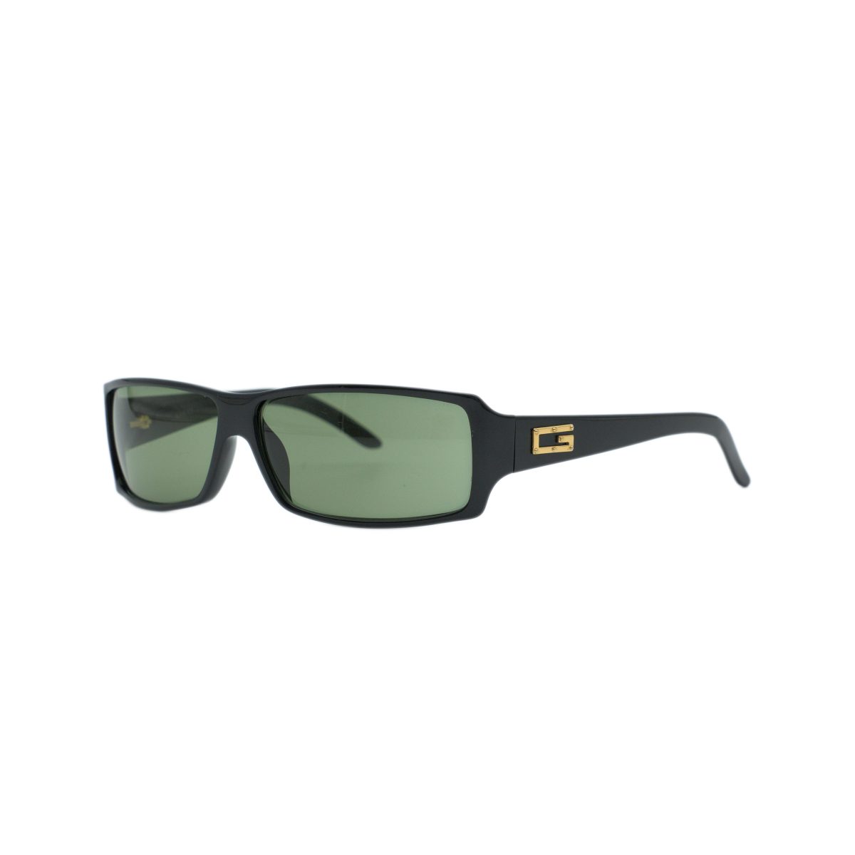 Vintage Gucci GG 2515 Black Wraparound Y2K Logo Sunglasses