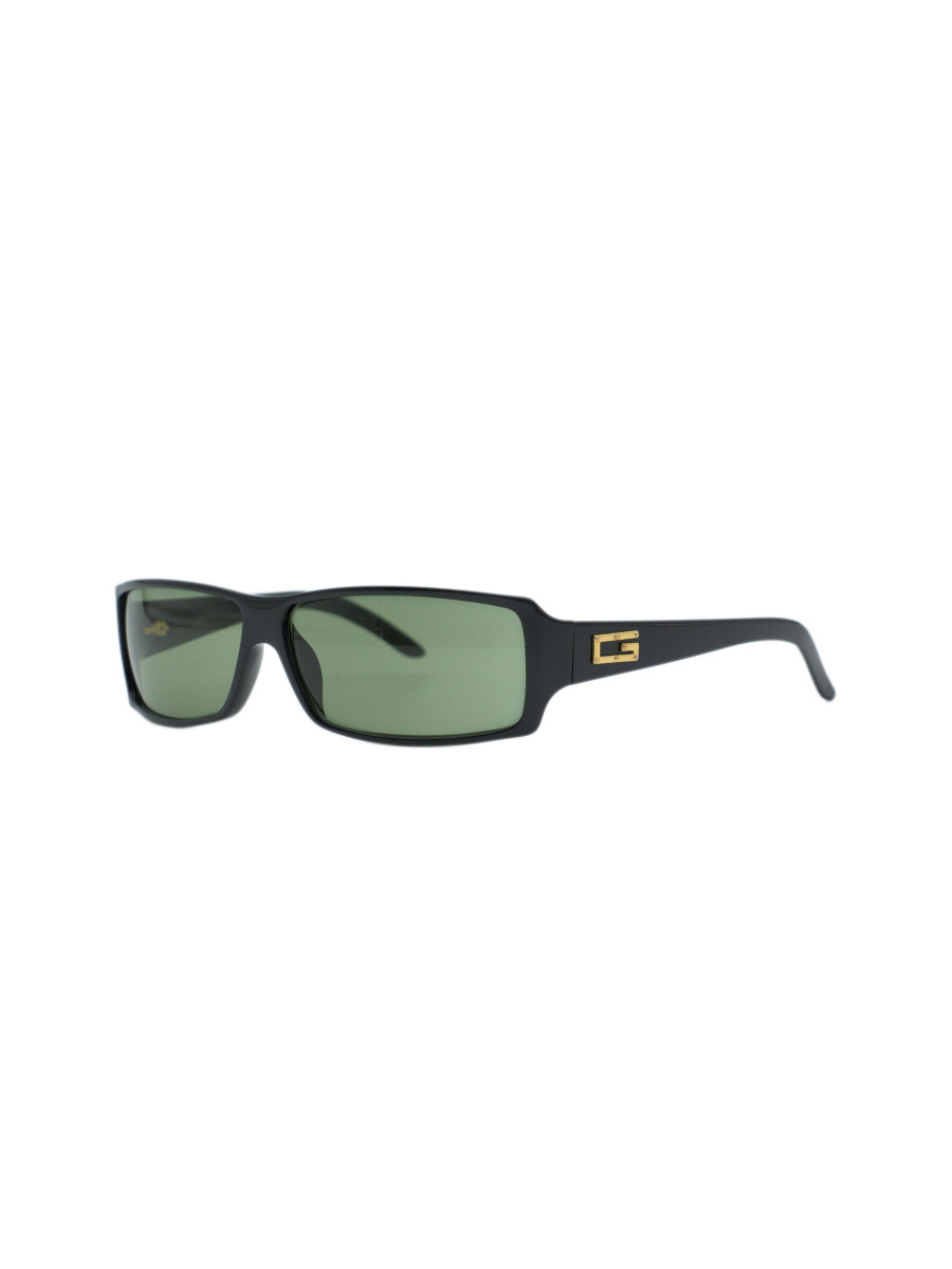 Vintage Gucci GG 2515 Black Wraparound Y2K Logo Sunglasses