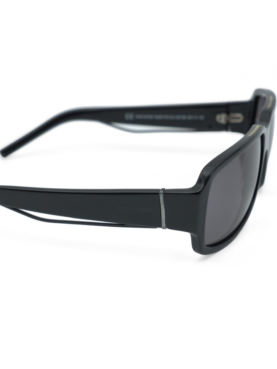 Dior Homme Black Tie 51 Black Gold Bar CD Logo Sunglasses — photo 4