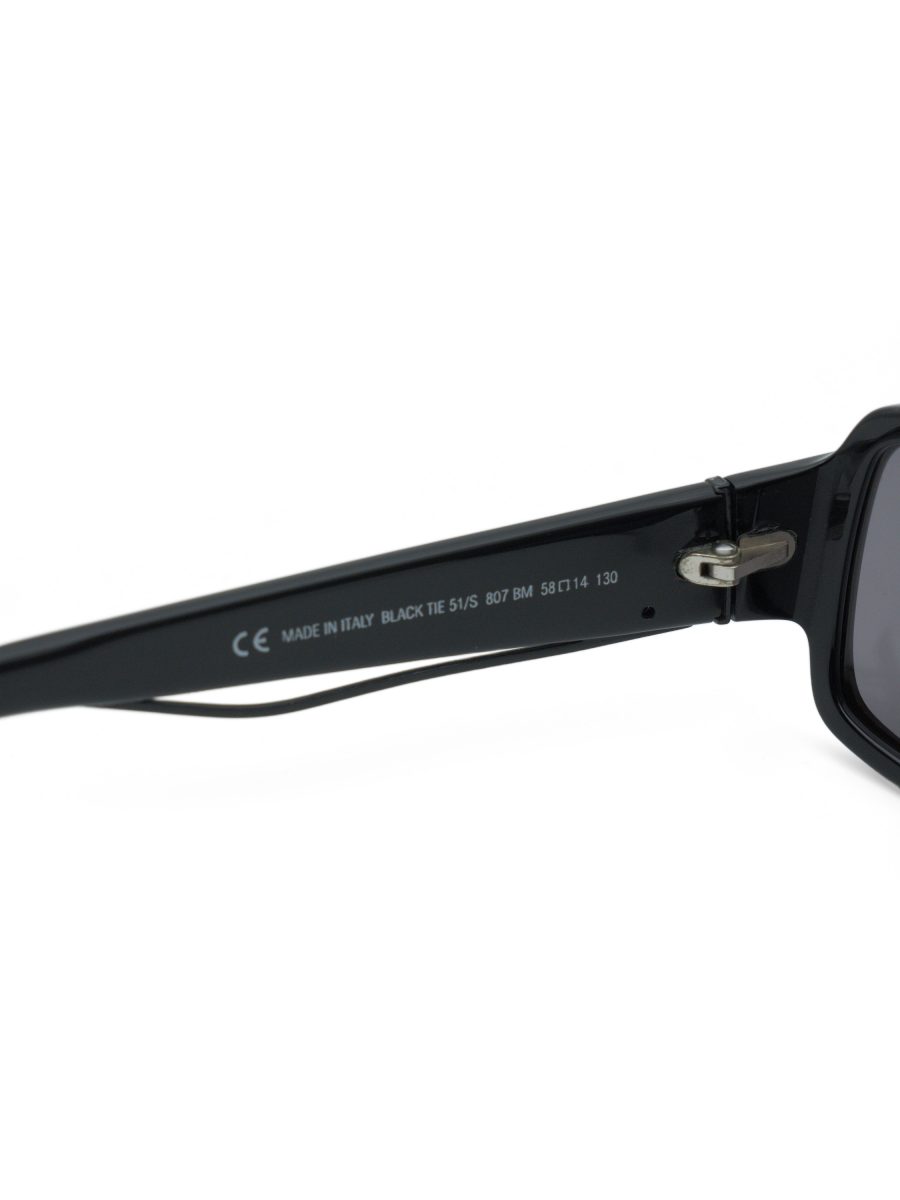 Dior Homme Black Tie 51 Black Gold Bar CD Logo Sunglasses — photo 8
