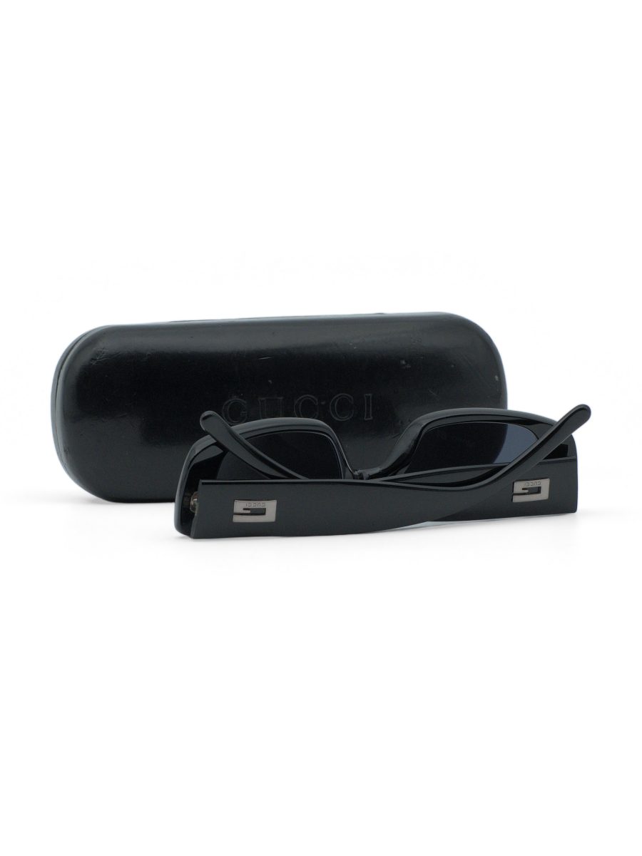 Vintage Gucci GG 2409 Black Rectangle G Logo Mens Sunglasses — photo 8