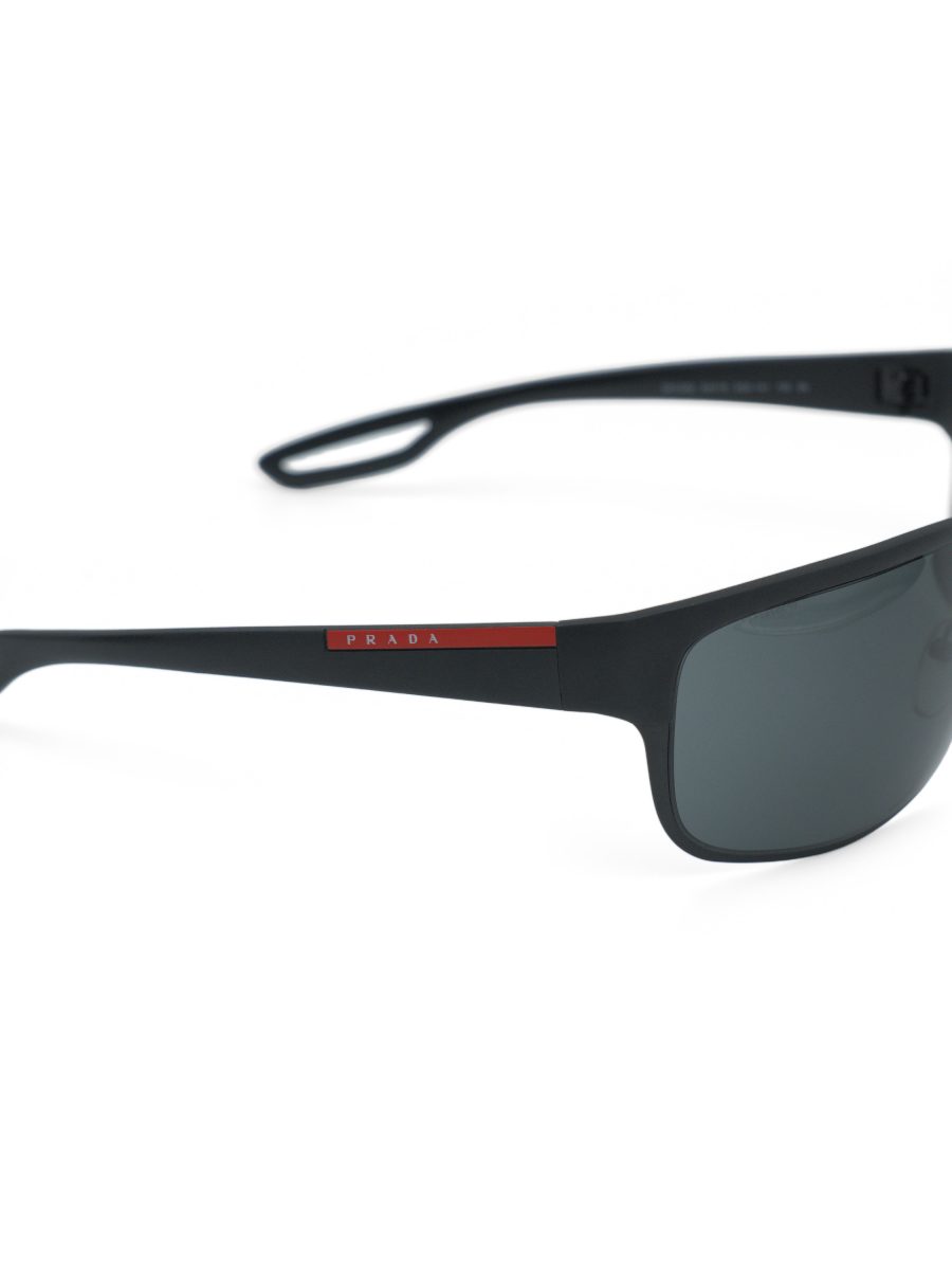Prada Linea Rossa SPS 50Q Black Logo Mens Sport Sunglasses — photo 4