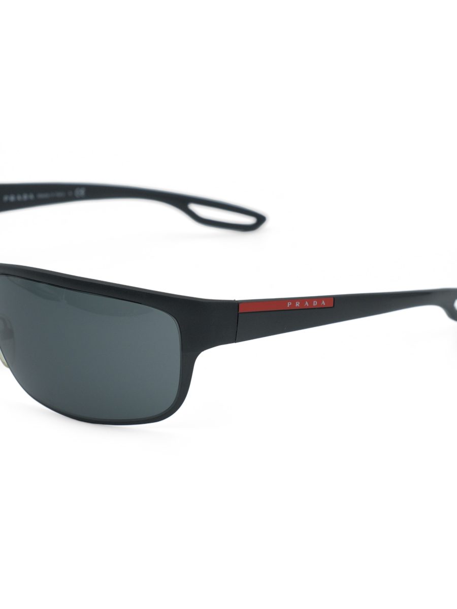 Prada Linea Rossa SPS 50Q Black Logo Mens Sport Sunglasses — photo 5
