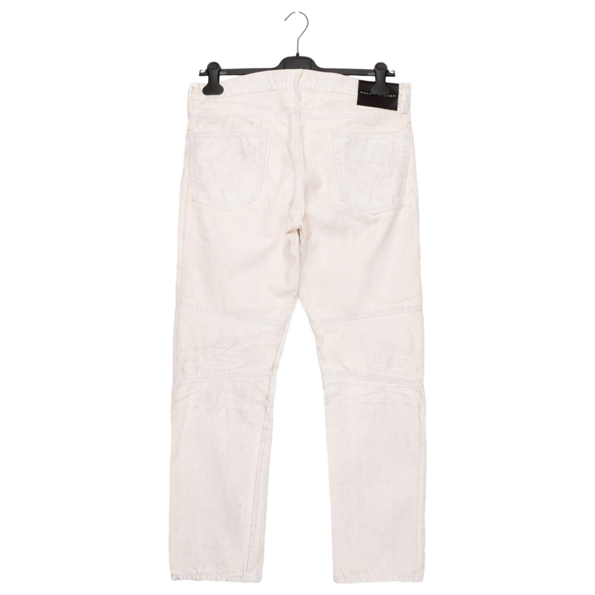 Ralph Lauren Black Label Waxed Biker Moto Cargo Jean Pants — photo 3
