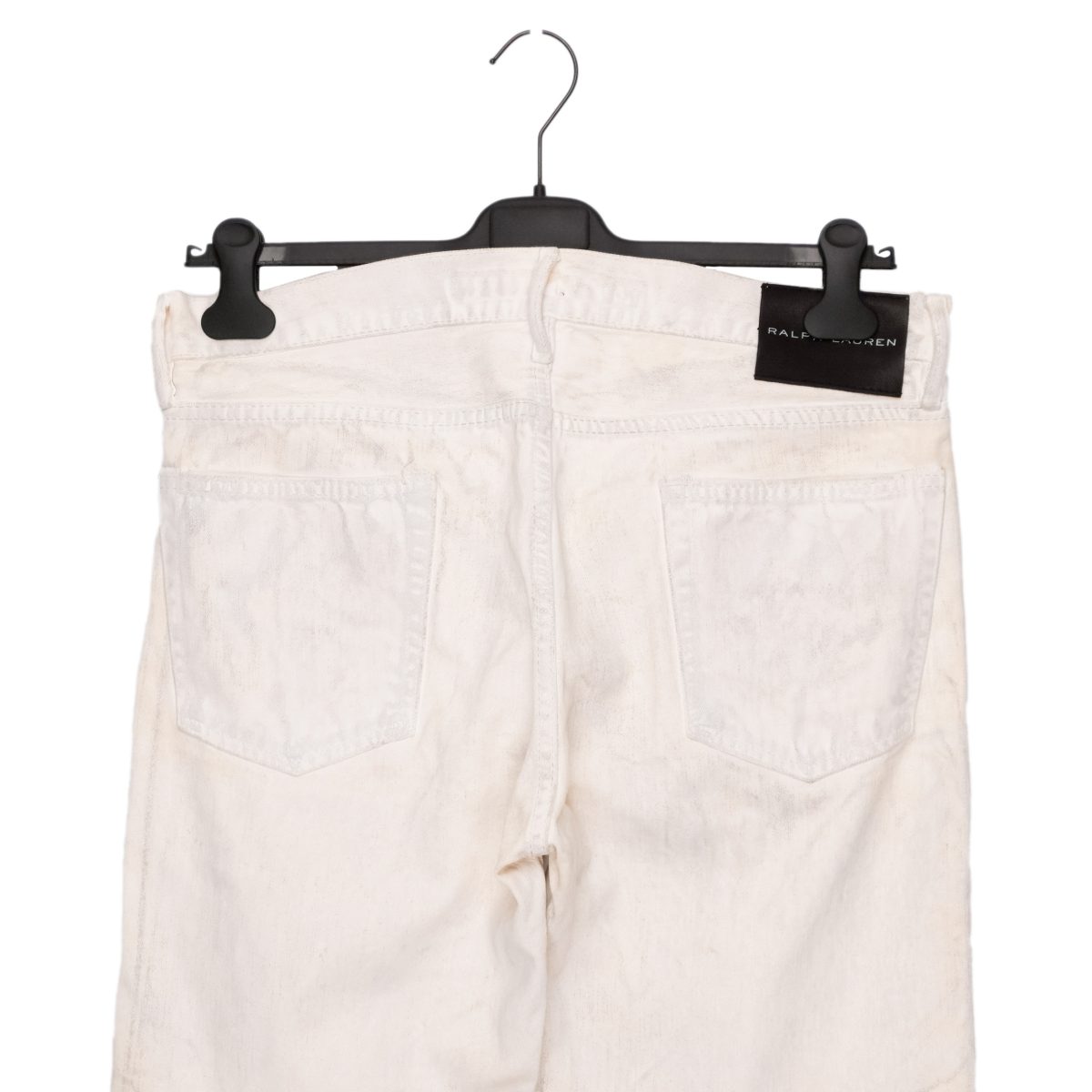 Ralph Lauren Black Label Waxed Biker Moto Cargo Jean Pants — photo 4