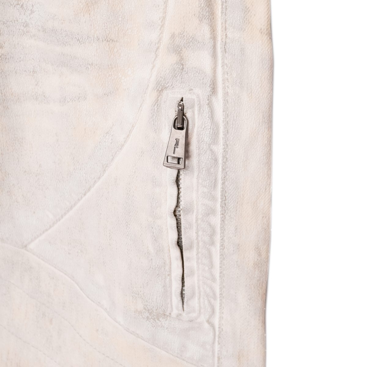 Ralph Lauren Black Label Waxed Biker Moto Cargo Jean Pants — photo 8