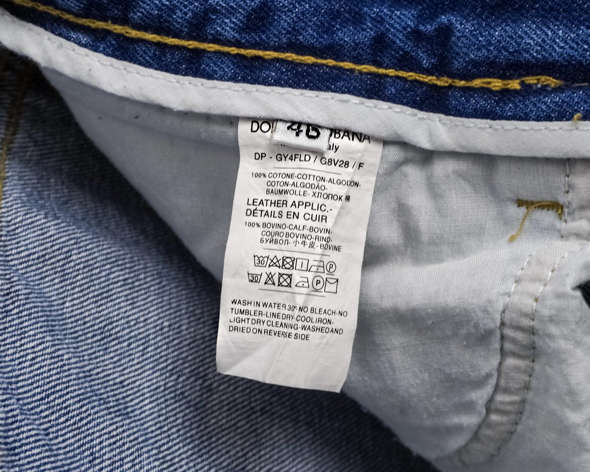 Dolce Gabbana Blue Distressed Crest Mens Denim Jeans Size S — photo 11