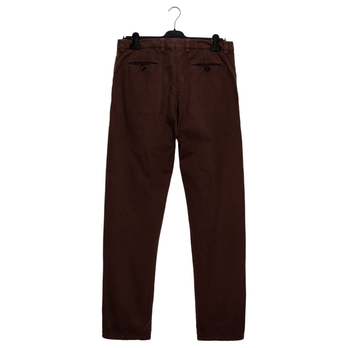 Brunello Cucinelli Brown Cotton Pleated Chino Trouser Pants — photo 2