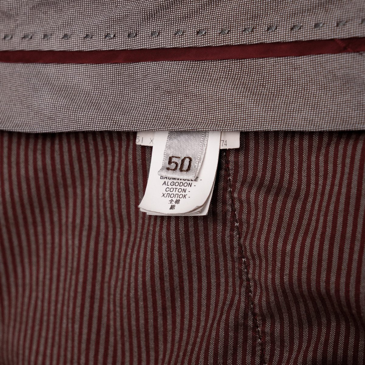 Brunello Cucinelli Brown Cotton Pleated Chino Trouser Pants — photo 8