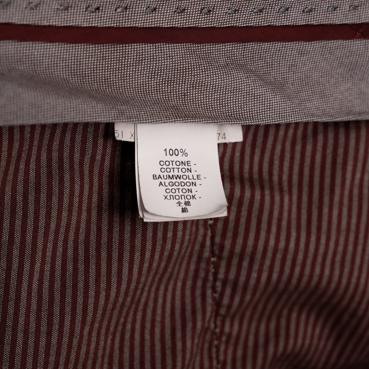 Brunello Cucinelli Brown Cotton Pleated Chino Trouser Pants — photo 9