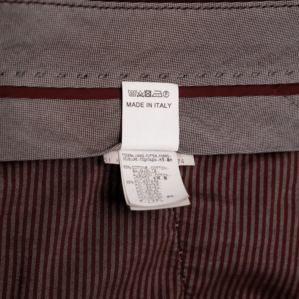 Brunello Cucinelli Brown Cotton Pleated Chino Trouser Pants — photo 10
