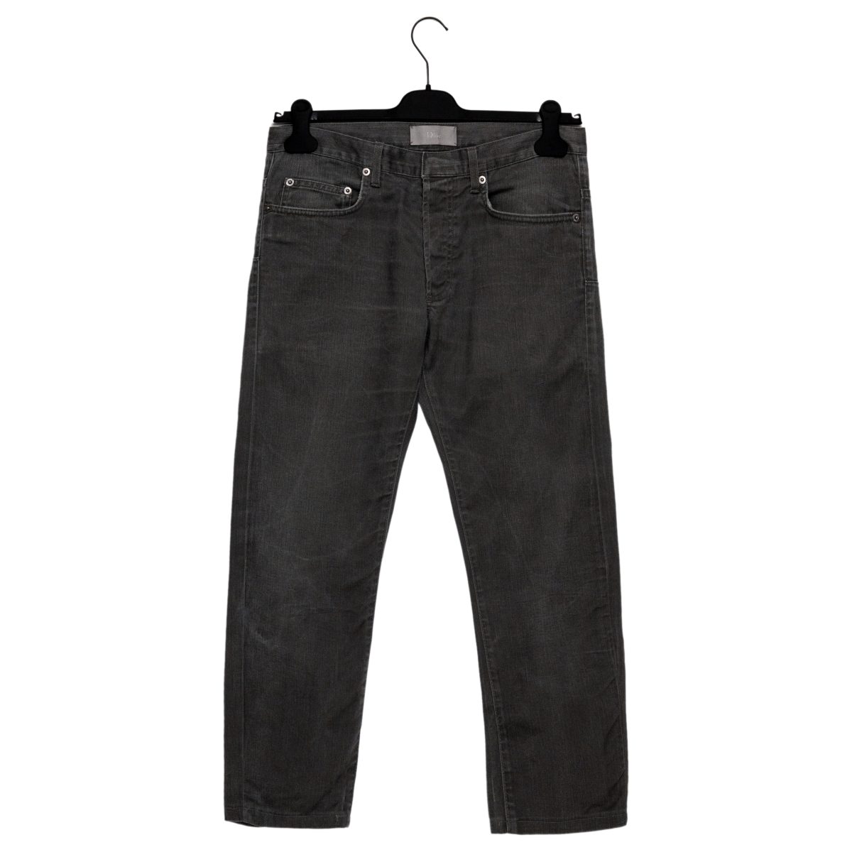 Vintage Dior KVA Era Gray Washed Denim CD Logo Mens Jeans