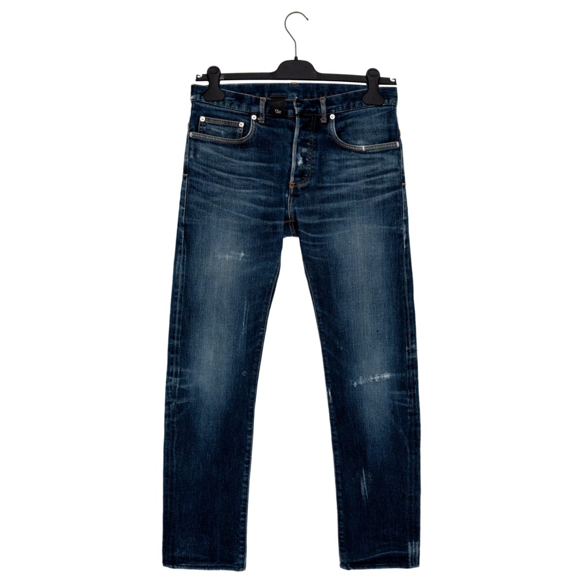 Dior Homme SS13 KVA Era Indigo Distressed Denim Jeans Pants