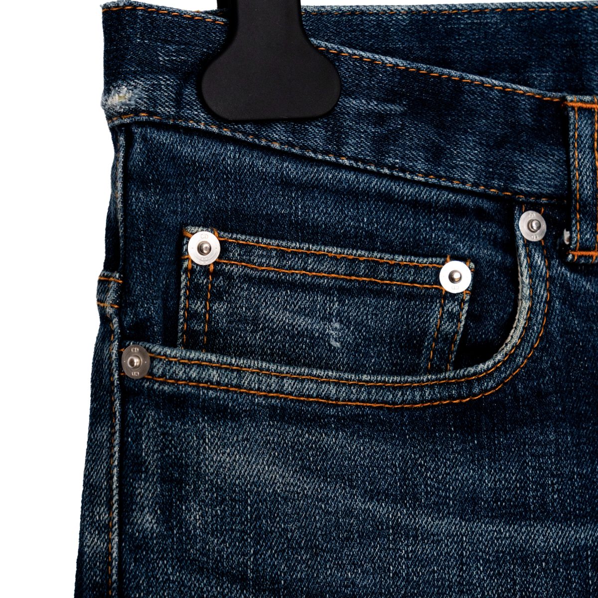 Dior Homme SS13 KVA Era Indigo Distressed Denim Jeans Pants — photo 4